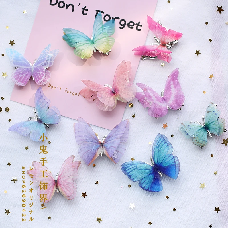 Gauze color simulation butterfly hair classical hanfu, female spun silk yarn butterfly hair clips
Gauze color simulation butterfly hair classical hanfu, female spun silk yarn butterfly hair clips