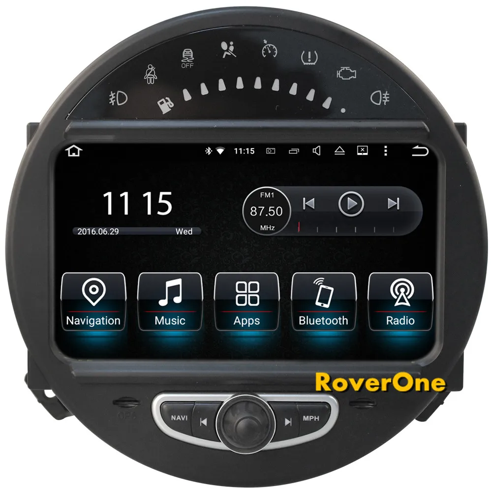 RoverOne Android 7 1 автомобильный мультимедийный плеер для Mini Cooper 2006 2013 авторадио радио