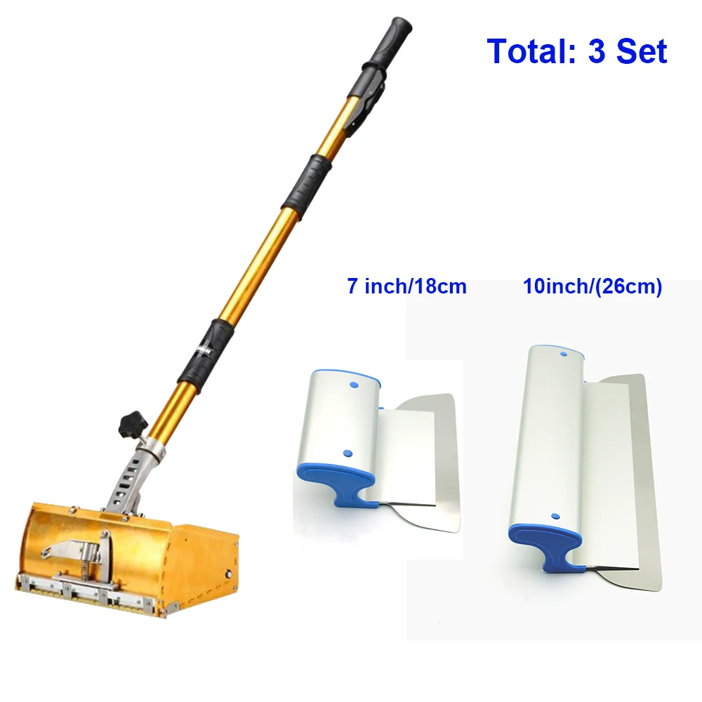 Charhs Drywall Master Tools set Plastering Flat Box 7"10"16"24" Drywall Skimming spatulas Blade Set practicalTaping Tools
Charhs Drywall Master Tools set Plastering Flat Box 7"10"16"24" Drywall Skimming spatulas Blade Set practicalTaping Tools