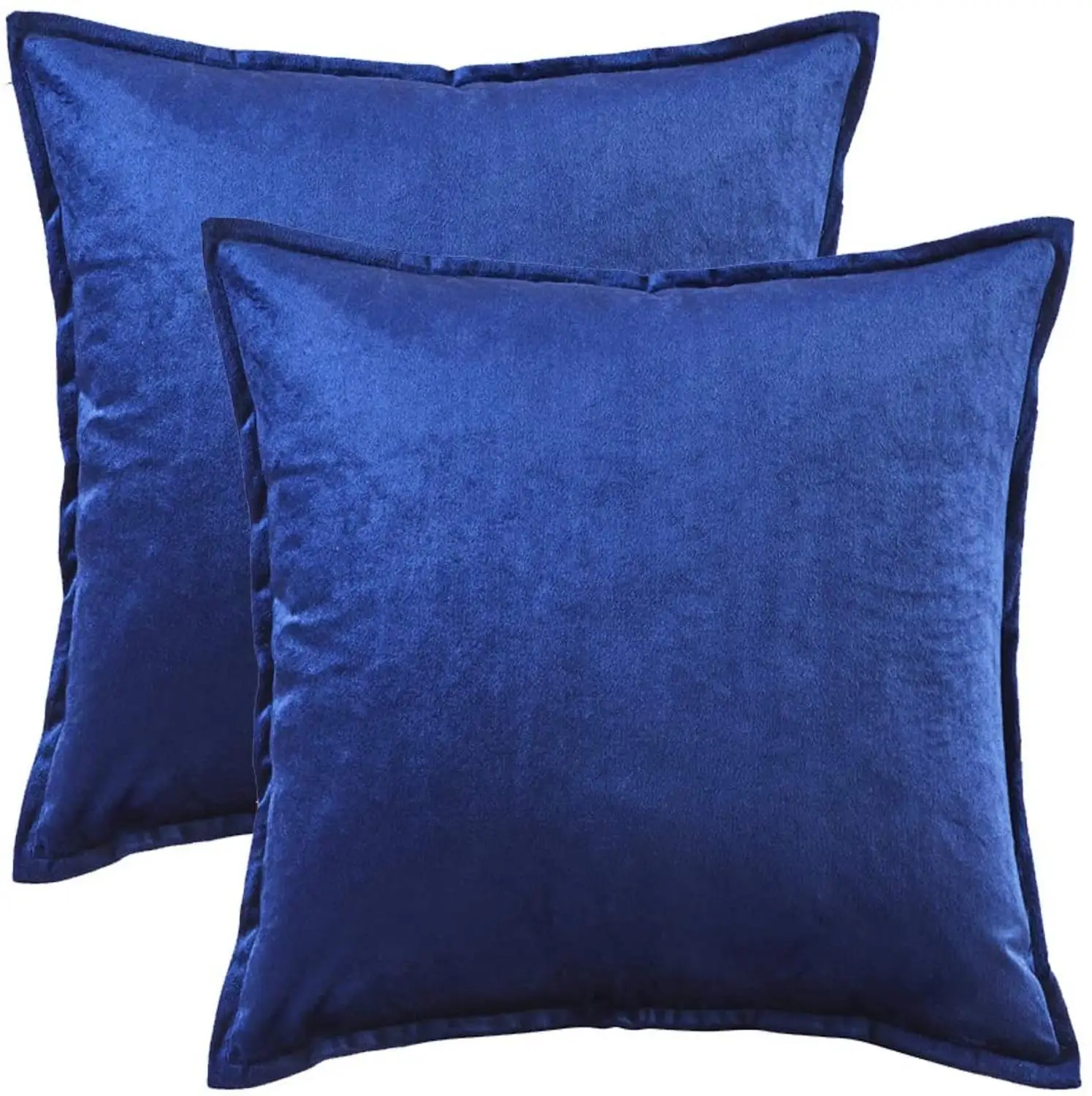 Синие Современные однотонные наволочки для дивана кровати 45x45 роскошные
