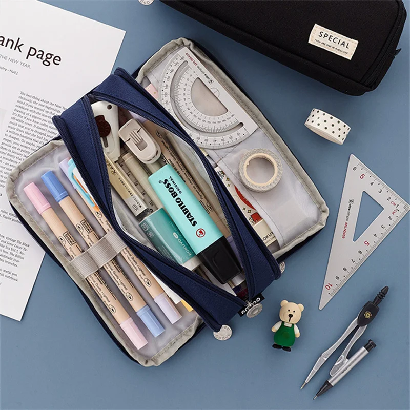 EZONE Large Capacity Multifunctional Pencil Bags Case Advanced Simple Children Student Pen Box Stationery Storage School Supply
EZONE Large Capacity Multifunctional Pencil Bags Case Advanced Simple Children Student Pen Box Stationery Storage School Supply