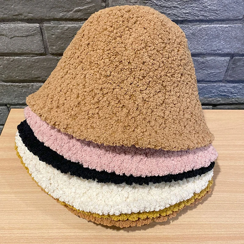 Korean Accessories Female Hat Solid Color Fashion Lamb Wool Dome Fisherman Hat Lamb Wool Faux Fur Fisherman Hat Outdoor Caps
Korean Accessories Female Hat Solid Color Fashion Lamb Wool Dome Fisherman Hat Lamb Wool Faux Fur Fisherman Hat Outdoor Caps