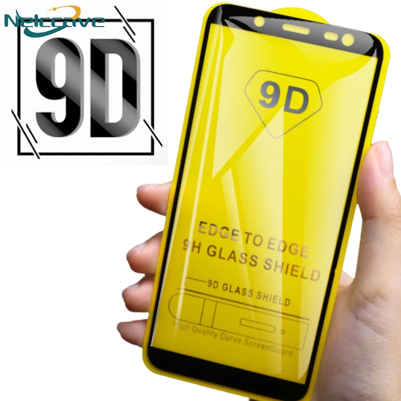 500 штук 9D изогнутое полное покрытие закаленное стекло для Huawei Y9 Prime 2019 Y7 Pro 2018 2017