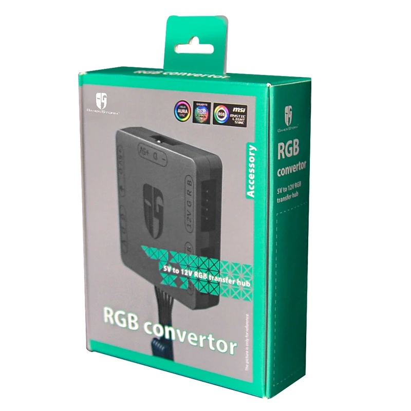 RGB Converter 5V 3 Pin to 12V 4Pin RGB Transfer Hub ARGB Light Fan Adapter for RGB Fan Light Bar Chassis Fan Converter
RGB Converter 5V 3 Pin to 12V 4Pin RGB Transfer Hub ARGB Light Fan Adapter for RGB Fan Light Bar Chassis Fan Converter