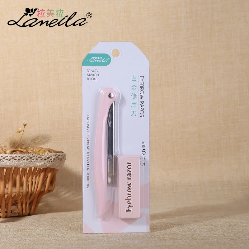 Knife Rest Foldable Eyebrow Knife Set Sharp Stainless Steel Blades Sending 5 Replacement Cutter Head A0883
Knife Rest Foldable Eyebrow Knife Set Sharp Stainless Steel Blades Sending 5 Replacement Cutter Head A0883