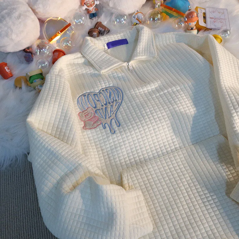 Japanese Preppy Style Love Embroidery Sweatshirt Korean Long Sleeve Oversize Hoodies Vintage Harajuku Streetwear Kawaii Hoodie
Japanese Preppy Style Love Embroidery Sweatshirt Korean Long Sleeve Oversize Hoodies Vintage Harajuku Streetwear Kawaii Hoodie