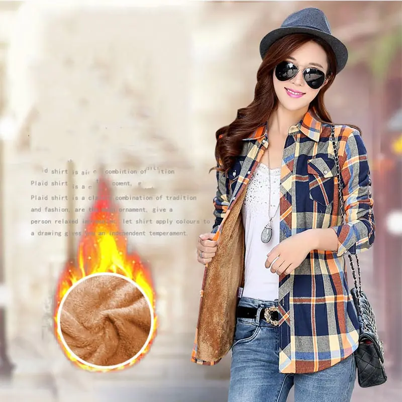 Women jacket 2022 fashion plaid women tops simple thick plus velvet plaid slim long sleeve casual women coat plus size
Women jacket 2022 fashion plaid women tops simple thick plus velvet plaid slim long sleeve casual women coat plus size