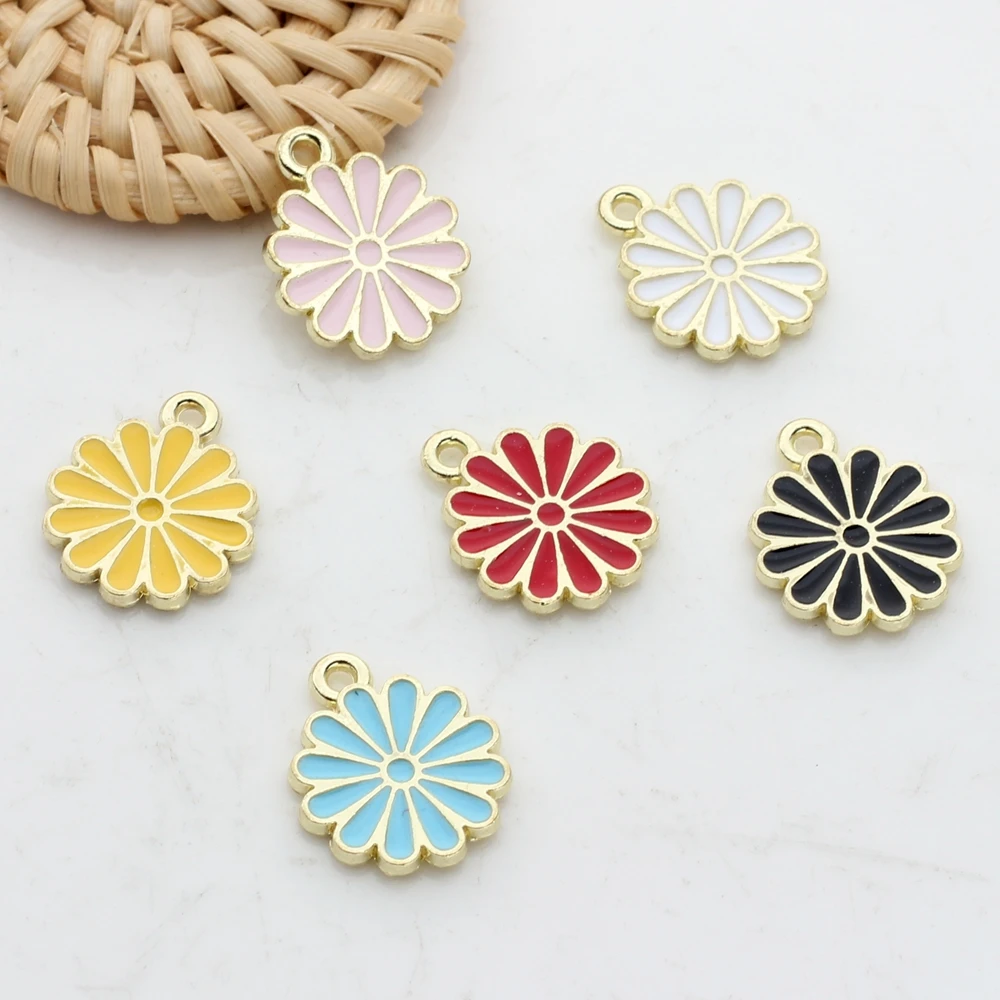 Zinc Alloy Enamel Earring Charms 12mm 20pcs/lot Designer Flowers Charms for Jewelry Making Bulk Nickel Free
Zinc Alloy Enamel Earring Charms 12mm 20pcs/lot Designer Flowers Charms for Jewelry Making Bulk Nickel Free