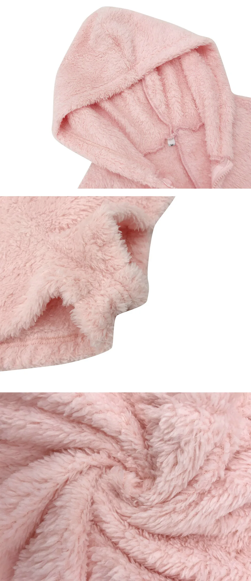 Women Fashion Plush Playsuit Solid Color Warm Hooded One-Piece Zipper Slim Bodycon Rompers for Autumn Casual Homewear
Women Fashion Plush Playsuit Solid Color Warm Hooded One-Piece Zipper Slim Bodycon Rompers for Autumn Casual Homewear