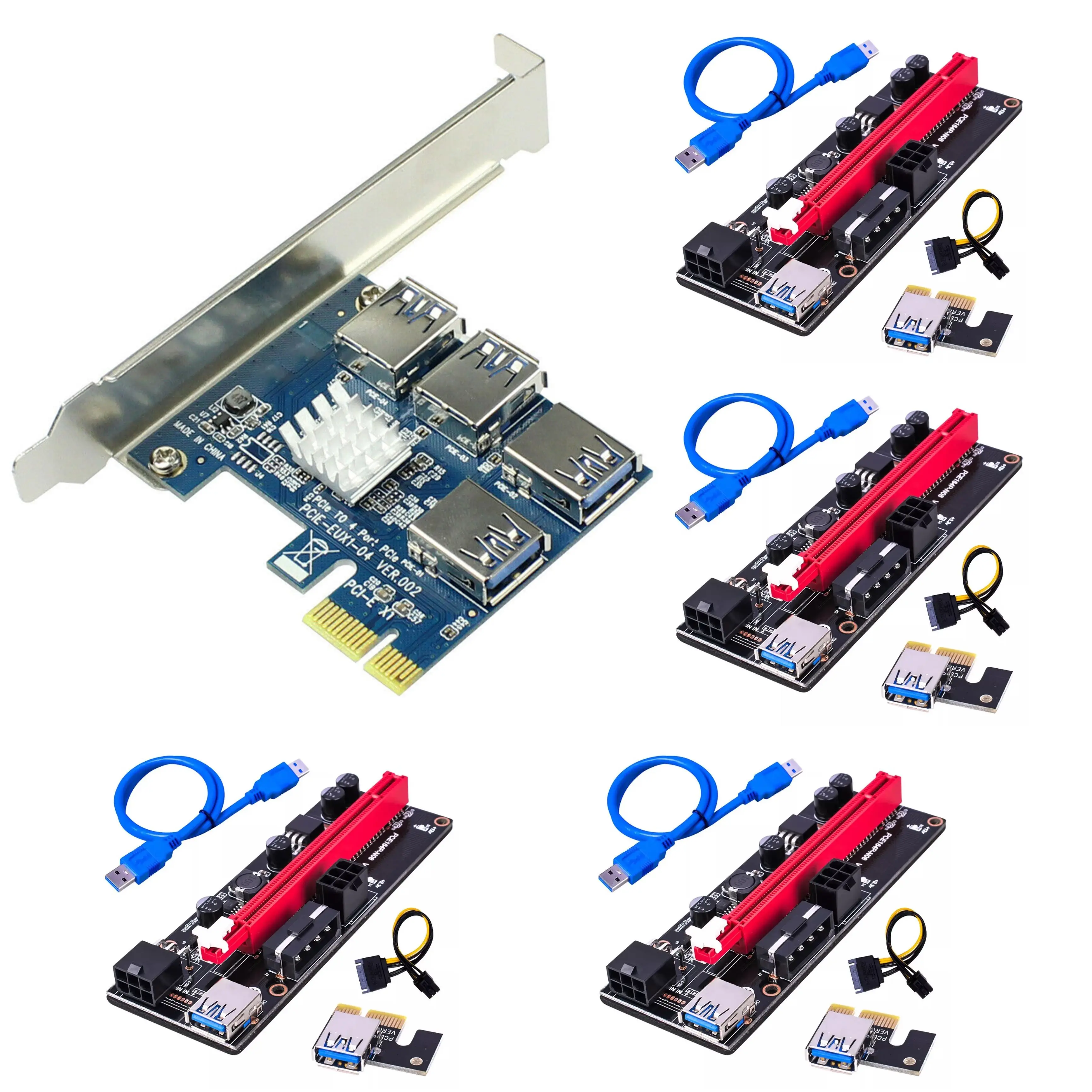 PCI-E 1 к 4 PCI-E адаптер 16X Слоты Райзер карта PCI-E 1X к внешнему 4 PCI-e слот адаптер PCIe множитель карты для майнинга биткоинов
PCI-E 1 к 4 PCI-E адаптер 16X Слоты Райзер карта PCI-E 1X к внешнему 4 PCI-e слот адаптер PCIe множитель карты для майнинга биткоинов