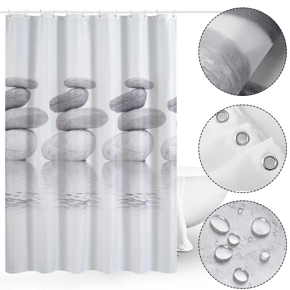 Shower Curtain Simple Bathroom Curtain Waterproof Durable Shower Curtains with 12 Hooks for Home Bathroom
Shower Curtain Simple Bathroom Curtain Waterproof Durable Shower Curtains with 12 Hooks for Home Bathroom