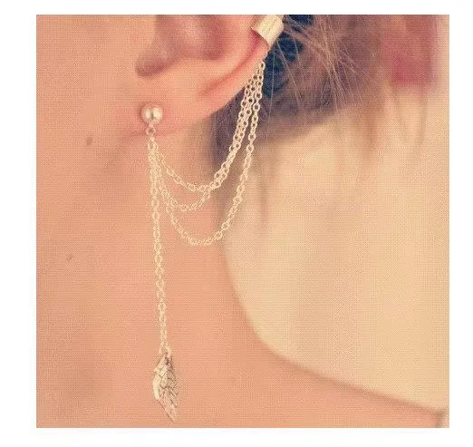 1pcs Earrings Jewelry Fashion Personality Metal Ear Clip Leaf Tassel Earrings For Women Gift Pendientes Ear Cuff Caught In Cuffs
1pcs Earrings Jewelry Fashion Personality Metal Ear Clip Leaf Tassel Earrings For Women Gift Pendientes Ear Cuff Caught In Cuffs
