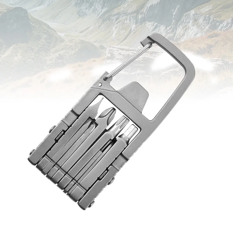 Multi-function Stainless Steel Camping Outdoor Tools Emergency Tool with Screwdriver Wrench Combination Tool EDC Bottle Opener
Multi-function Stainless Steel Camping Outdoor Tools Emergency Tool with Screwdriver Wrench Combination Tool EDC Bottle Opener