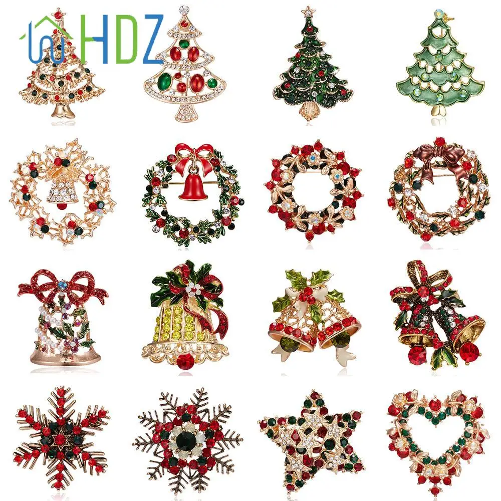 New Year Christmas Brooch for Women Fashion Snowman Santa Claus Tree Deer Bell Hat Enamel Rhinestone Cute Jewelry Kids Gifts
New Year Christmas Brooch for Women Fashion Snowman Santa Claus Tree Deer Bell Hat Enamel Rhinestone Cute Jewelry Kids Gifts