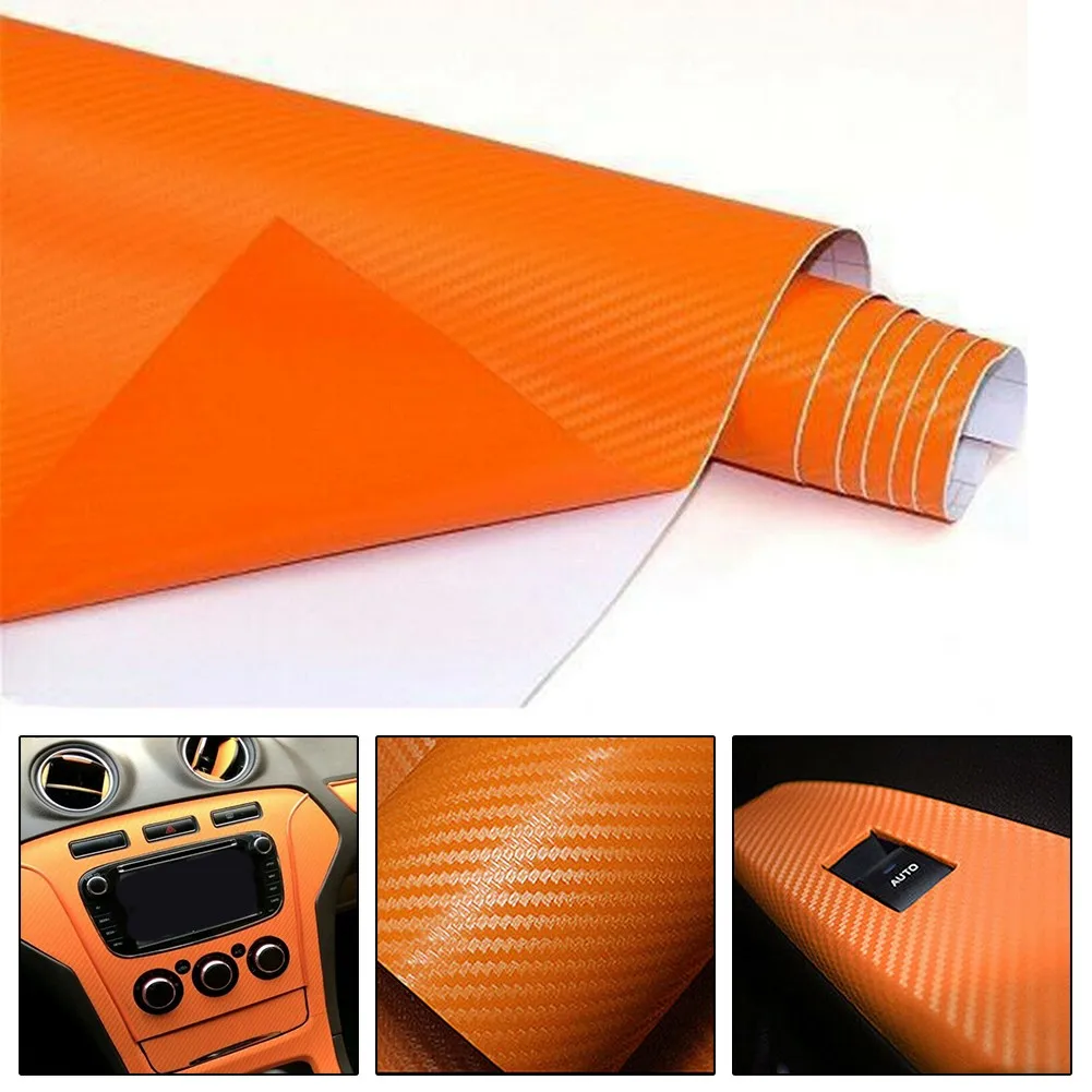 Car Sticker Orange Carbon Fiber Vinyl Wrap Sticker Interior Accessories Panel 50x12Inch Decorative Stickers
Car Sticker Orange Carbon Fiber Vinyl Wrap Sticker Interior Accessories Panel 50x12Inch Decorative Stickers