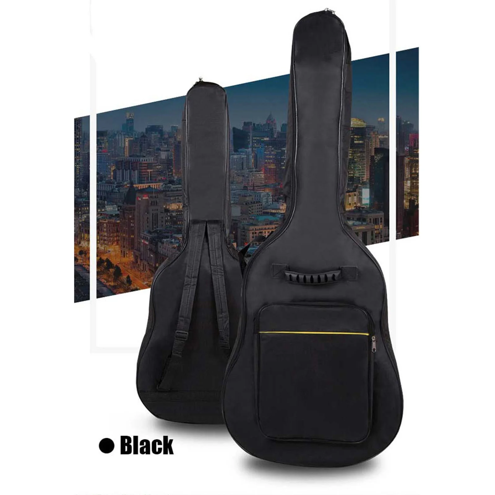 36" Dual Adjustable Shoulder Strap Acoustic /Electric Guitar Case Gig Bag Black
36" Dual Adjustable Shoulder Strap Acoustic /Electric Guitar Case Gig Bag Black