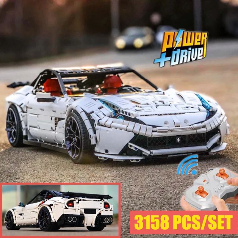 New RC Motor F12 Berlinetta hypercar Super Racing Car Fit Lepinings Highmoc-41271 Model Building Blocks Toy DIY gift
New RC Motor F12 Berlinetta hypercar Super Racing Car Fit Lepinings Highmoc-41271 Model Building Blocks Toy DIY gift