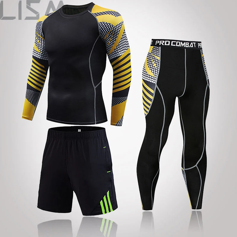 Ultra-Fashionable Men's Underwear Thermal Suit Tights Tights + Pocket Shorts Gym Fitness Training Compression Underwear Suit Men
Ultra-Fashionable Men's Underwear Thermal Suit Tights Tights + Pocket Shorts Gym Fitness Training Compression Underwear Suit Men