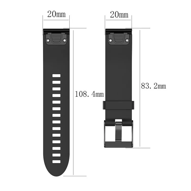 

Soft Silicone Replacement Watch Band Strap For Garmin Fenix 5S / 5S Plus SmartWatch Accessories Wristband 1EW