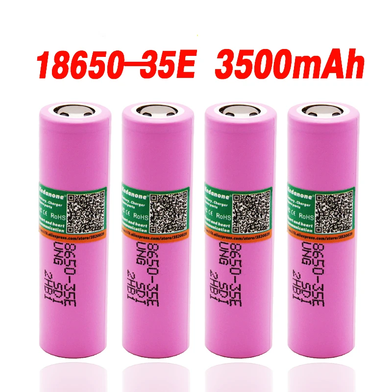 New 18650 Batteries INR18650 35E 3.7V 3500mAh 20A Discharge 18650 Li-ion Battery 3.7v Lithium Ion Battery Rechargable Battery
New 18650 Batteries INR18650 35E 3.7V 3500mAh 20A Discharge 18650 Li-ion Battery 3.7v Lithium Ion Battery Rechargable Battery