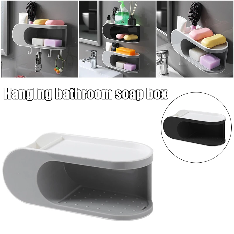 Perforation-Free Creatives Double-Layer Soap Box Rack Suction Cup Wall-Mounted Bathroom Soap Box LDF668
Perforation-Free Creatives Double-Layer Soap Box Rack Suction Cup Wall-Mounted Bathroom Soap Box LDF668