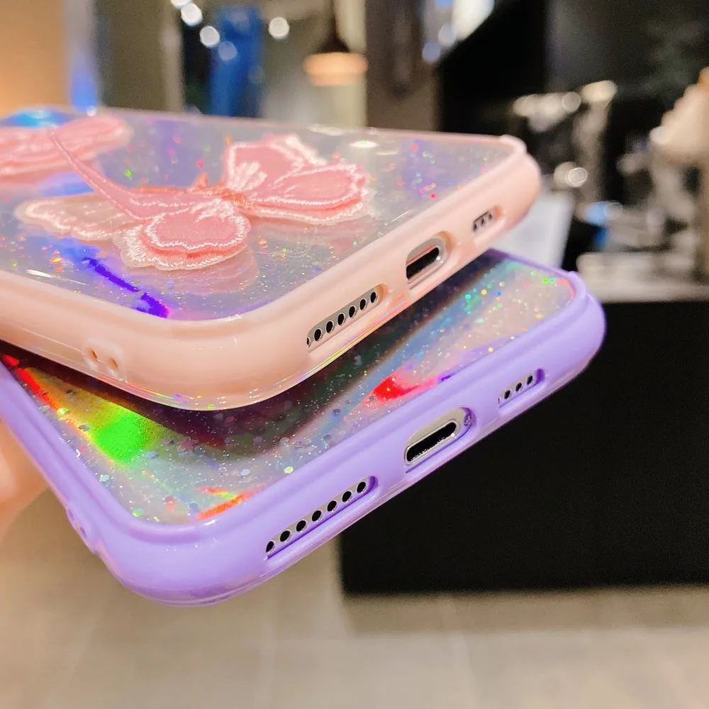 Laser lace butterfly mobile phone case For iPhone 11 Pro Max XS Max XR X 7 8 Plus case Clear Silicone Phone Case
Laser lace butterfly mobile phone case For iPhone 11 Pro Max XS Max XR X 7 8 Plus case Clear Silicone Phone Case