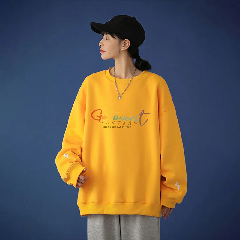 Letter Print Oversize Women Pullover Sweatshirt Plus Size O-neck Long Sleeve Loose Casual Sweatshirts Female 2021 Spring Autumn
Letter Print Oversize Women Pullover Sweatshirt Plus Size O-neck Long Sleeve Loose Casual Sweatshirts Female 2021 Spring Autumn
