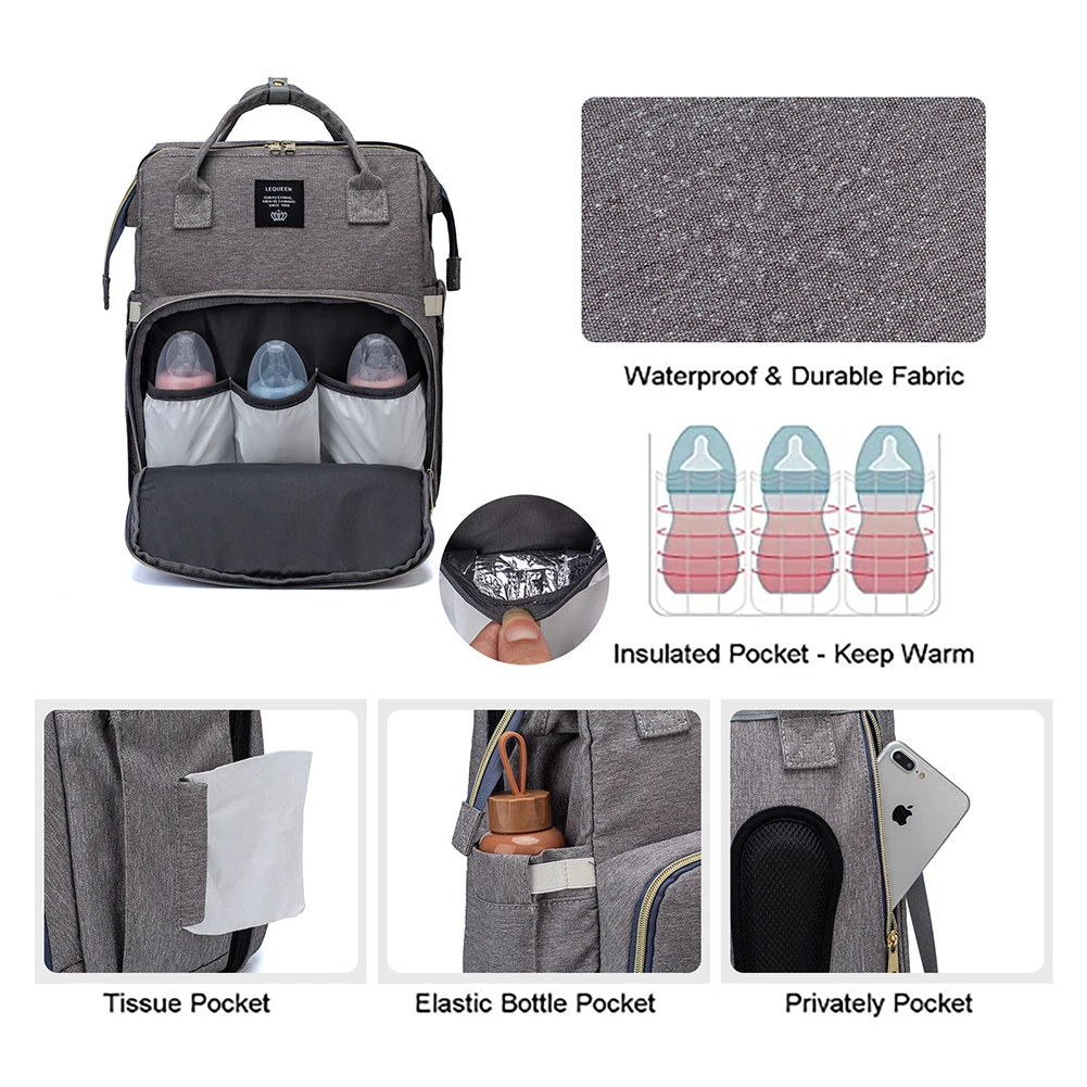 Travel Baby Diaper Bag Backpack Mommy Bag Organizer Maternity Bag for Mom Nappy-Bag Large Capacity Babies Stroller Bag Wholesale
Travel Baby Diaper Bag Backpack Mommy Bag Organizer Maternity Bag for Mom Nappy-Bag Large Capacity Babies Stroller Bag Wholesale