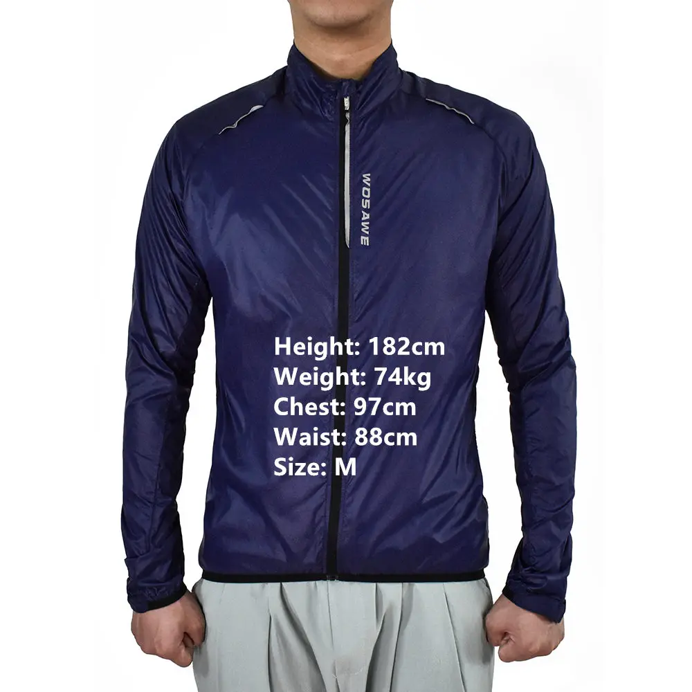 WOSAWE Super Ultralight Sports Jackets Windproof Running Jogging Cycling Hiking MTB Jersey Sun UV Protection Skin Windbreaker
WOSAWE Super Ultralight Sports Jackets Windproof Running Jogging Cycling Hiking MTB Jersey Sun UV Protection Skin Windbreaker
