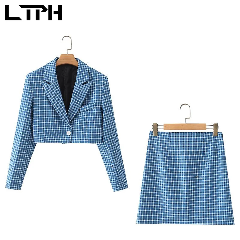 LTPH vintage plaid 2 piece set women short casual blazer sets high waist zipper elegant mini skirt Outfits 2021 new autumn
LTPH vintage plaid 2 piece set women short casual blazer sets high waist zipper elegant mini skirt Outfits 2021 new autumn