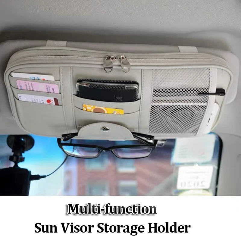 Car Sun Visor Card Sunglasses Holder Multifunction Point Pocket Organizer Storage Box Sunshade Bag Pouch Auto IC Card CD Holder 
Car Sun Visor Card Sunglasses Holder Multifunction Point Pocket Organizer Storage Box Sunshade Bag Pouch Auto IC Card CD Holder