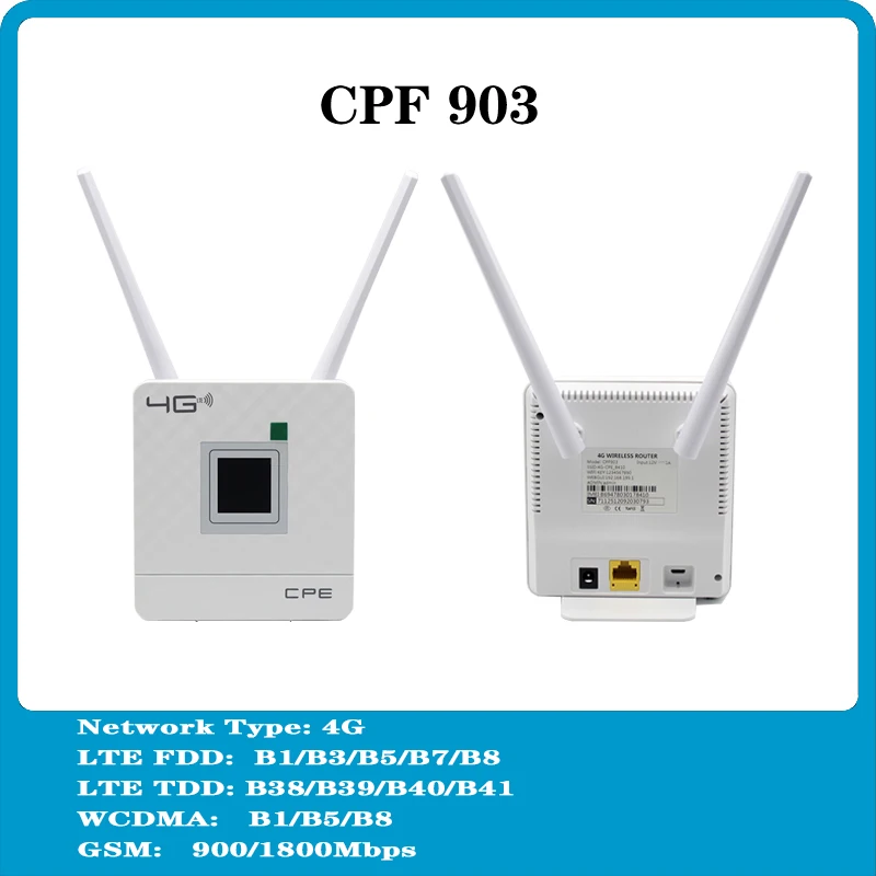 4G Wi-Fi роутер Gsm шлюз Fdd Tdd Lte Wcdma беспроводной модем Sim внешние антенны порт Wan/Lan Hotspot