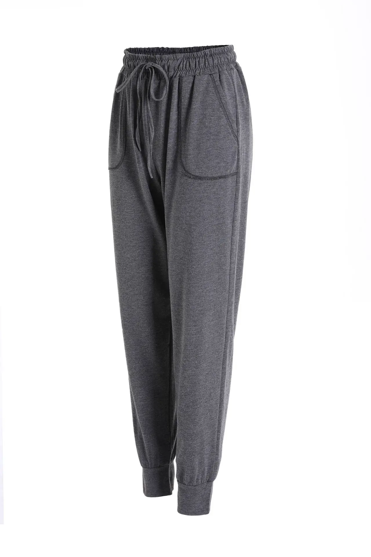 Sport Women Jogging Trousers Autumn Pant Loose Casual Pocket Solid Color Hip Hop Outdoor Elastic Lace-Up Feet Yoga Pants 2021
Sport Women Jogging Trousers Autumn Pant Loose Casual Pocket Solid Color Hip Hop Outdoor Elastic Lace-Up Feet Yoga Pants 2021