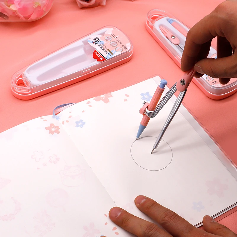 M&G kawaii cherry blossom limited compass set mechanical pencils drawing tools for students kids
M&G kawaii cherry blossom limited compass set mechanical pencils drawing tools for students kids