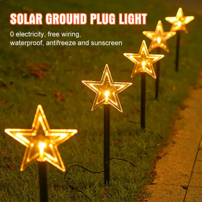 LED Solar Landscape Lights Christmas Tree Snowflakes Stars Outdoor Lawn Ground Plug-in Lamp New Year Outdoor Garden Decoration
LED Solar Landscape Lights Christmas Tree Snowflakes Stars Outdoor Lawn Ground Plug-in Lamp New Year Outdoor Garden Decoration