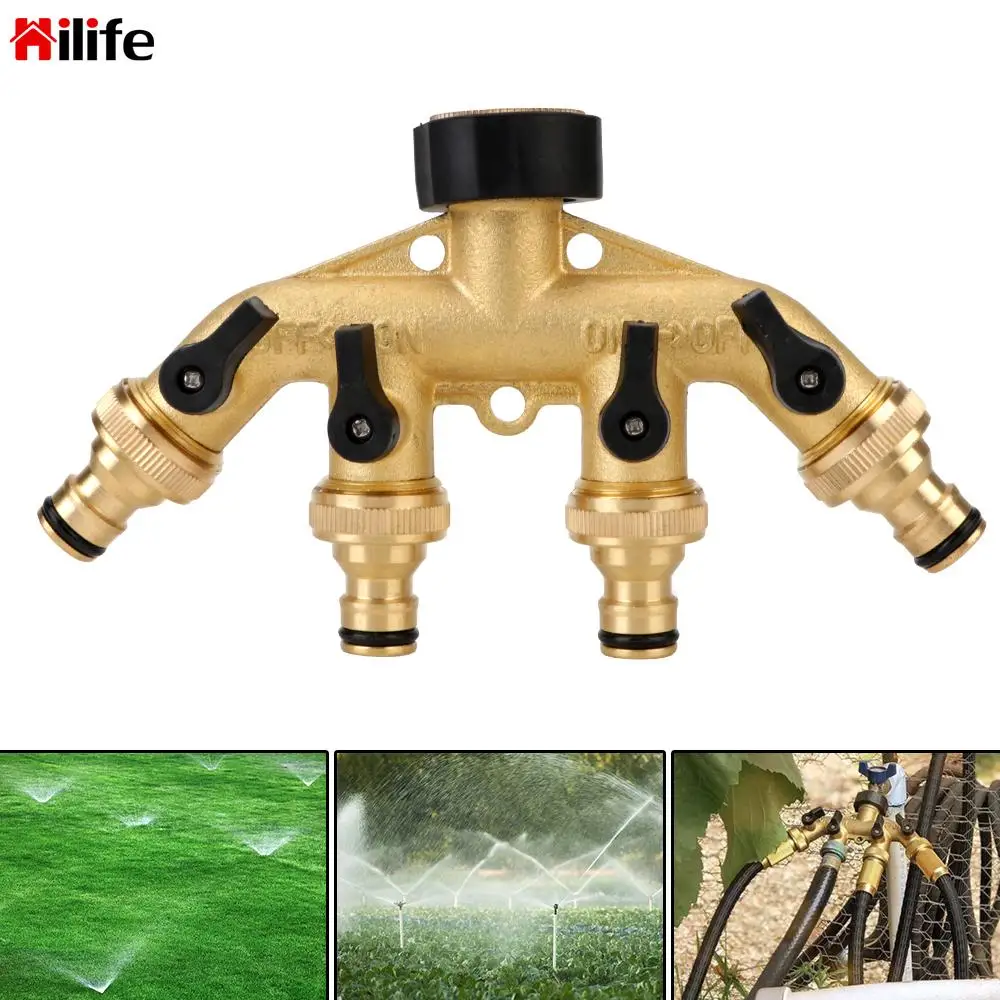 For Outdoor Tap Faucet Watering Connector Distributor Garden Hose Splitter 3/4"Thread 4 Way Tap Hose Connector
For Outdoor Tap Faucet Watering Connector Distributor Garden Hose Splitter 3/4"Thread 4 Way Tap Hose Connector