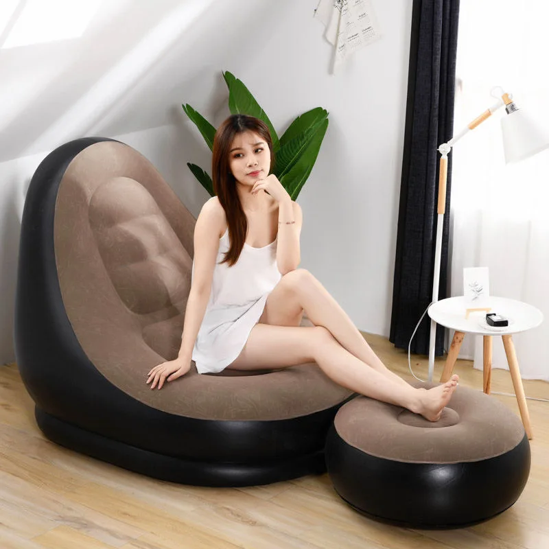 Wear-resistant PVC material inflatable lazy pouf home modern fabric sling chair tatami living room flocking sofa stool
Wear-resistant PVC material inflatable lazy pouf home modern fabric sling chair tatami living room flocking sofa stool