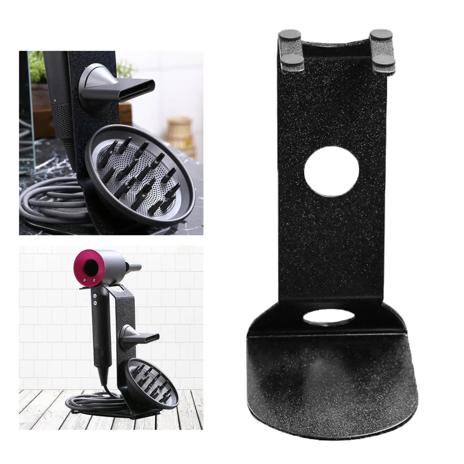 Hair Dryer Rack Bathroom Bracket Storage Holder For Dyson, Black
Hair Dryer Rack Bathroom Bracket Storage Holder For Dyson, Black