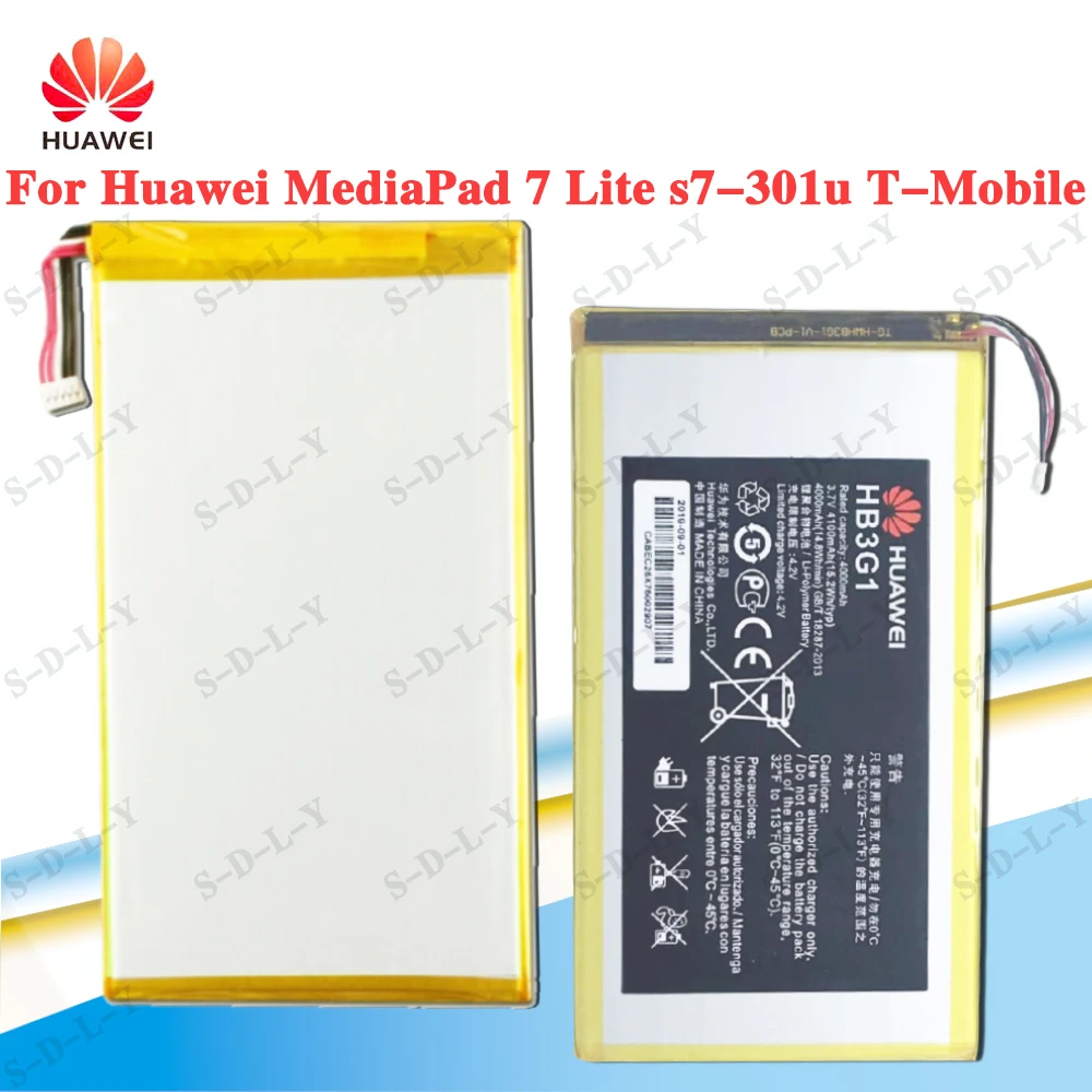 Huawei MediaPad 7 Lite s7-301u T-Mobile HB3G1/HB3G1H Battery 4000mAh Springboard Batterie Bateria
Huawei MediaPad 7 Lite s7-301u T-Mobile HB3G1/HB3G1H Battery 4000mAh Springboard Batterie Bateria