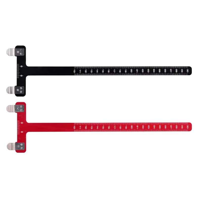 TR133 Recurve Bow T-shaped Ruler Square On Tieing Arrow Nocking Points Precision Measurements for Archery Hunting Shooting Tool
TR133 Recurve Bow T-shaped Ruler Square On Tieing Arrow Nocking Points Precision Measurements for Archery Hunting Shooting Tool