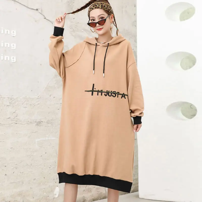 XITAO Solid Letter Draw String Hoodies Women Korea 2021 Autumn New Personality Fashion Loose Casual Hooded Sweatshirts CLL1752
XITAO Solid Letter Draw String Hoodies Women Korea 2021 Autumn New Personality Fashion Loose Casual Hooded Sweatshirts CLL1752