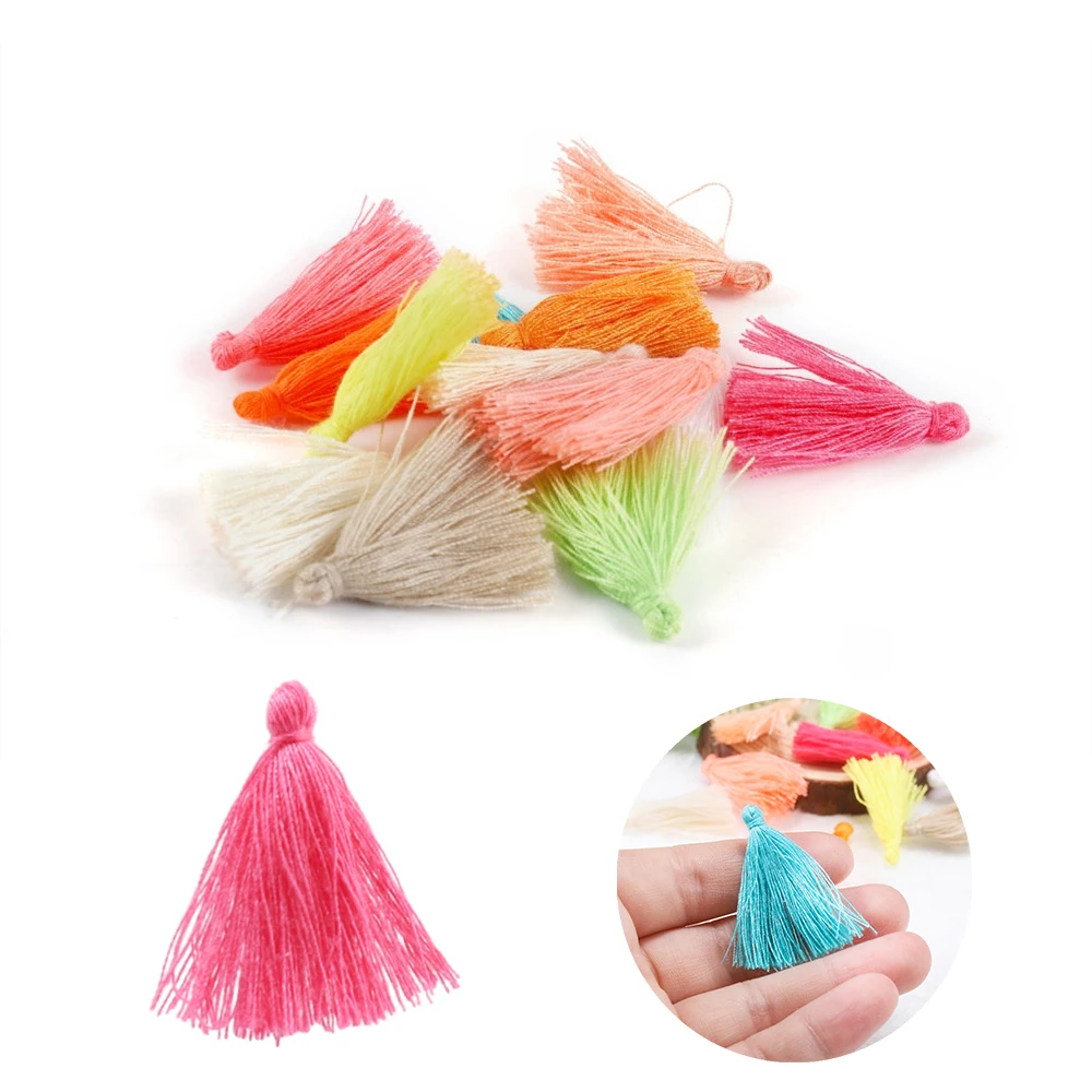 100Pcs/Lot 3cm Cotton Small Tassels Fringe Cotton Tassels Trim Mini Earring Pendants for DIY Pendant Jewelry Making Accessories
100Pcs/Lot 3cm Cotton Small Tassels Fringe Cotton Tassels Trim Mini Earring Pendants for DIY Pendant Jewelry Making Accessories