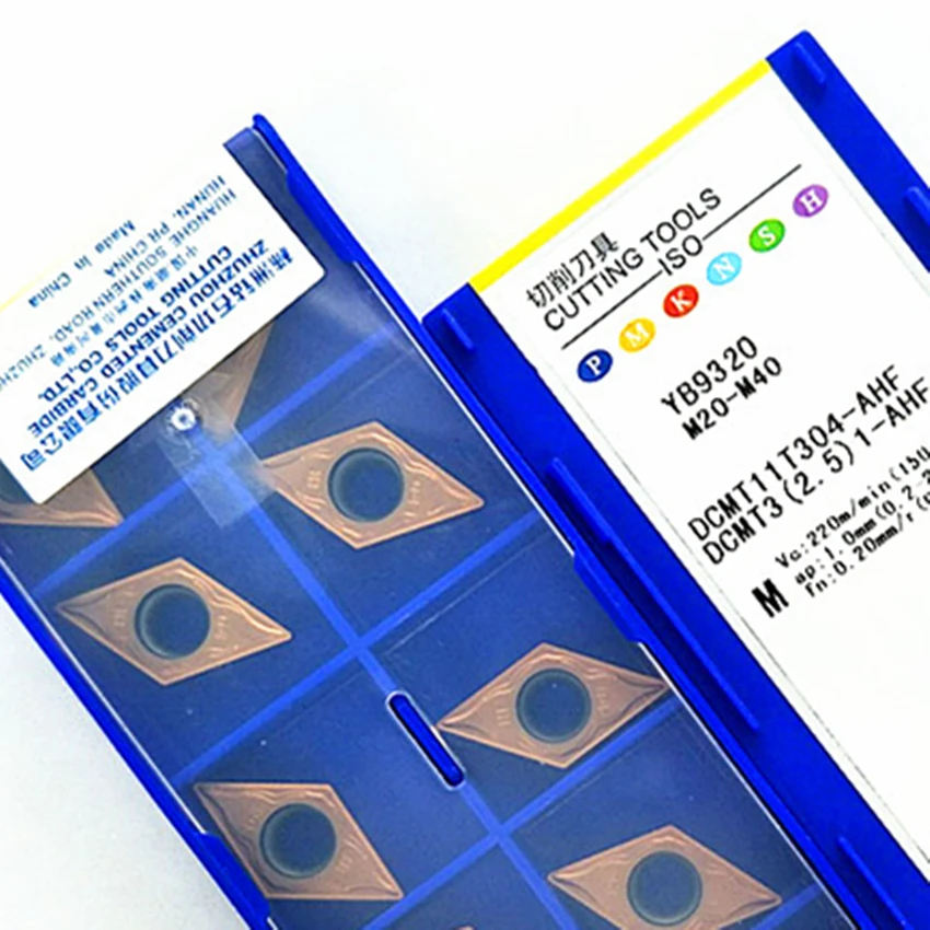 ZCC.CT DCMT11T302-AHF YB6315/DCMT11T304-AHF YB6315/DCMT11T302-AHF YB9320/DCMT11T304-AHF YB9320 CNC carbide inserts 10PCS/BOX
ZCC.CT DCMT11T302-AHF YB6315/DCMT11T304-AHF YB6315/DCMT11T302-AHF YB9320/DCMT11T304-AHF YB9320 CNC carbide inserts 10PCS/BOX