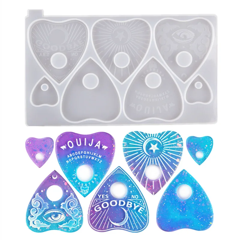 Resin Gothic Ouija Board Occupies Silicone Mold Triangle Love Pendant Mould DIY Handmade Jewelry Making Craft Tools Accessaries
Resin Gothic Ouija Board Occupies Silicone Mold Triangle Love Pendant Mould DIY Handmade Jewelry Making Craft Tools Accessaries