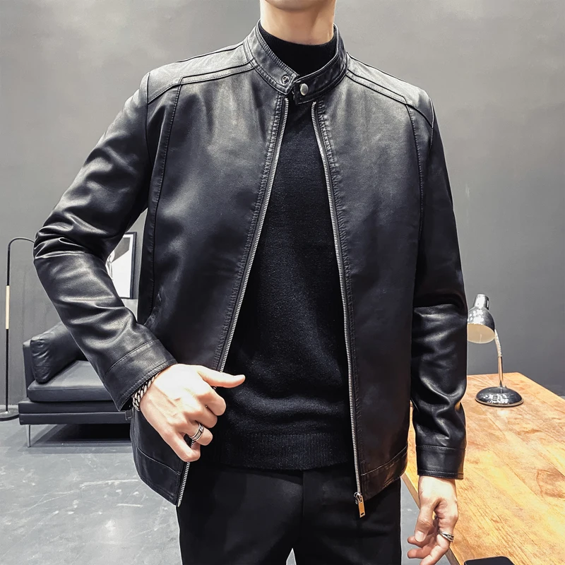 Большие размеры 5XL-M, черные Мотоциклетные Куртки из искусственной кожи, мужская одежда 2020, Модные приталенные пальто с длинным рукавом и воротником-стойкой, повседневные, хит продаж
Большие размеры 5XL-M, черные Мотоциклетные Куртки из искусственной кожи, мужская одежда 2020, Модные приталенные пальто с длинным рукавом и воротником-стойкой, повседневные, хит продаж