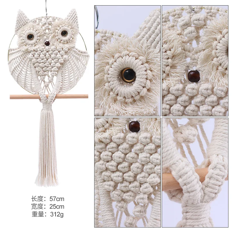 Hot Bohemian Woven Craft Tapestry Long Tassel Macrame Wall Hanging Pendant Handmade Home Decor Wall Cotton Rope NordicTapestry 
Hot Bohemian Woven Craft Tapestry Long Tassel Macrame Wall Hanging Pendant Handmade Home Decor Wall Cotton Rope NordicTapestry