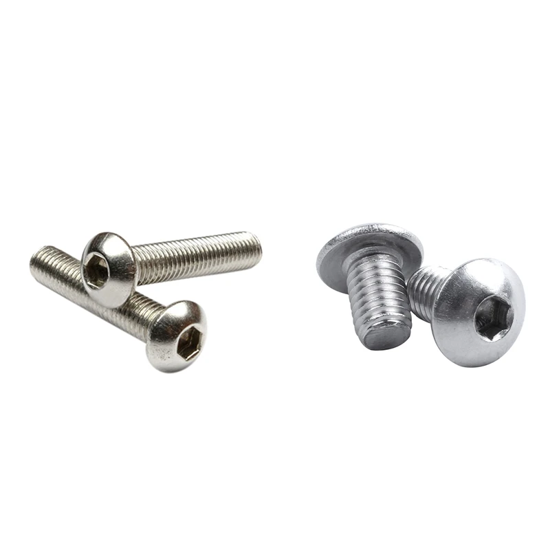 80Pcs Stainless Steel Button Head Screw, Hex Socket Bolts Type:M5 / 5Mm Bolt - 50Pcs M5 X 8Mm & 30Pcs M5 X 10Mm
80Pcs Stainless Steel Button Head Screw, Hex Socket Bolts Type:M5 / 5Mm Bolt - 50Pcs M5 X 8Mm & 30Pcs M5 X 10Mm