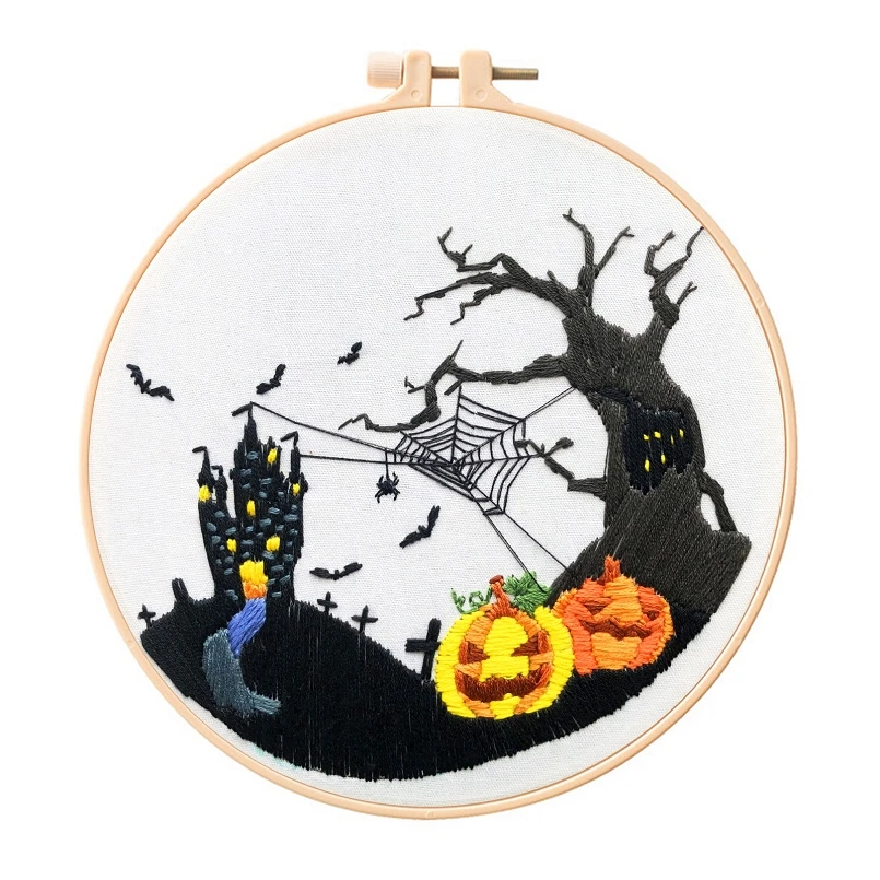 Halloween Embroidery Kit for Beginners, Full Range Embroidery Starter Kit, Embroidery Set, Craft Kit, English Instructions (I)
Halloween Embroidery Kit for Beginners, Full Range Embroidery Starter Kit, Embroidery Set, Craft Kit, English Instructions (I)