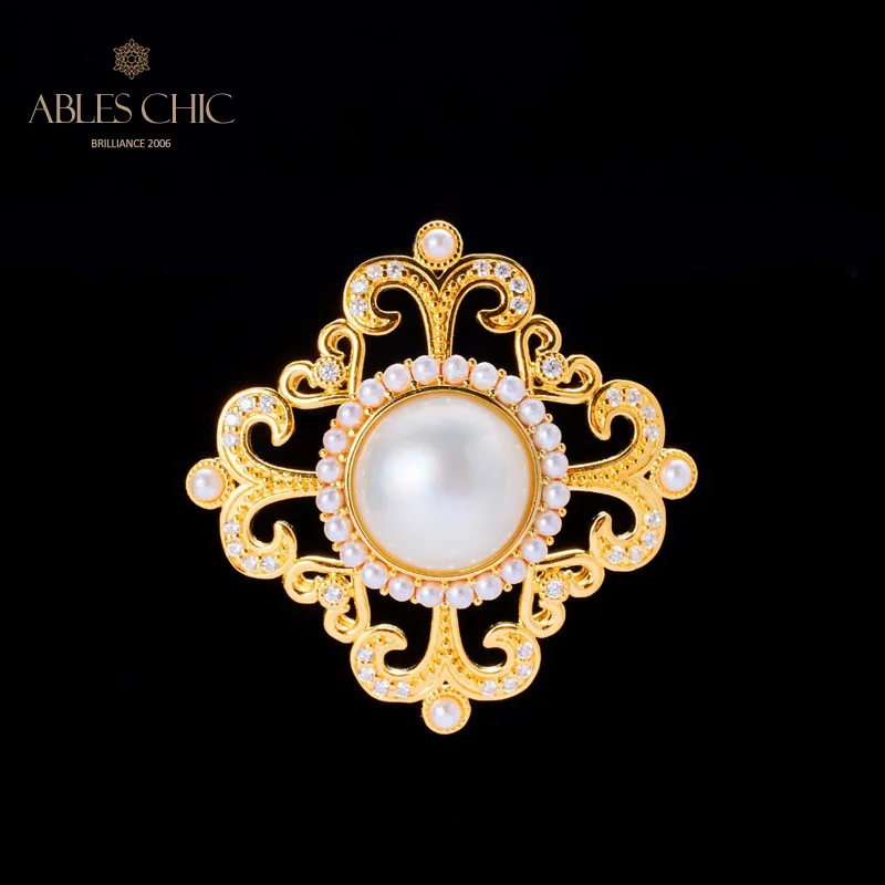 Solitaire Mabe Pearl 18K Gold Tone Filigree Halo Pendant Solid 925 Silver Elegant Floral 5A CZ Paved Necklace C11N3S25821
Solitaire Mabe Pearl 18K Gold Tone Filigree Halo Pendant Solid 925 Silver Elegant Floral 5A CZ Paved Necklace C11N3S25821