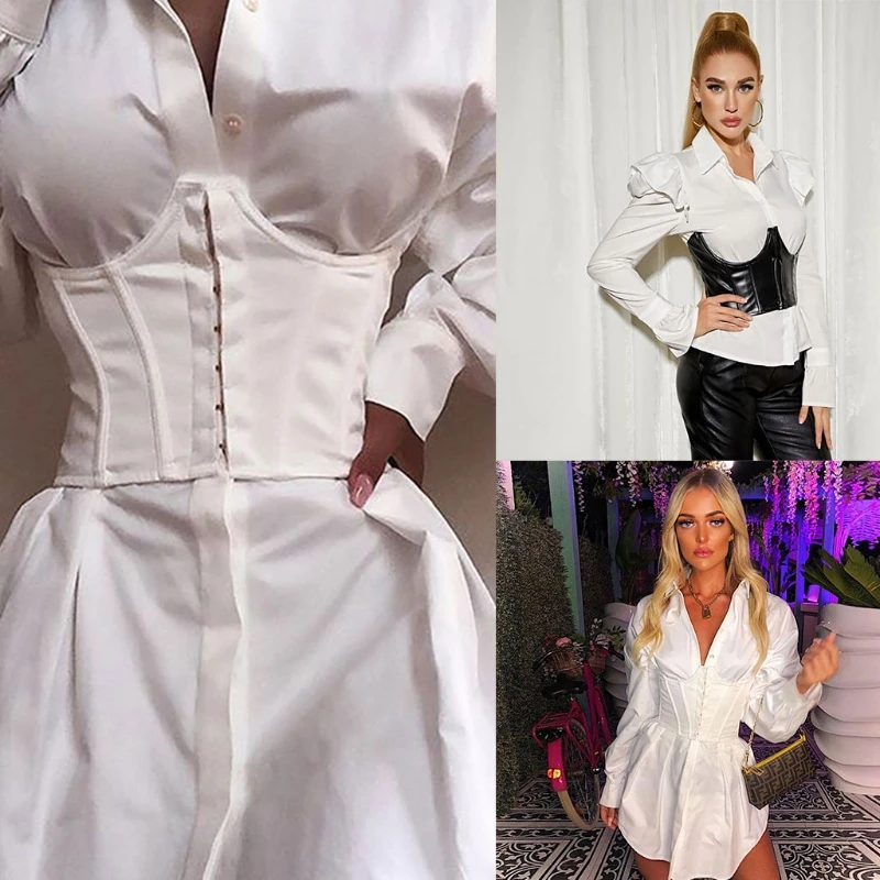 Women All Match Breathable Sexy Corset Patchwork Slimming Waist Crop Tops Streetwears with Front Buckle
Women All Match Breathable Sexy Corset Patchwork Slimming Waist Crop Tops Streetwears with Front Buckle